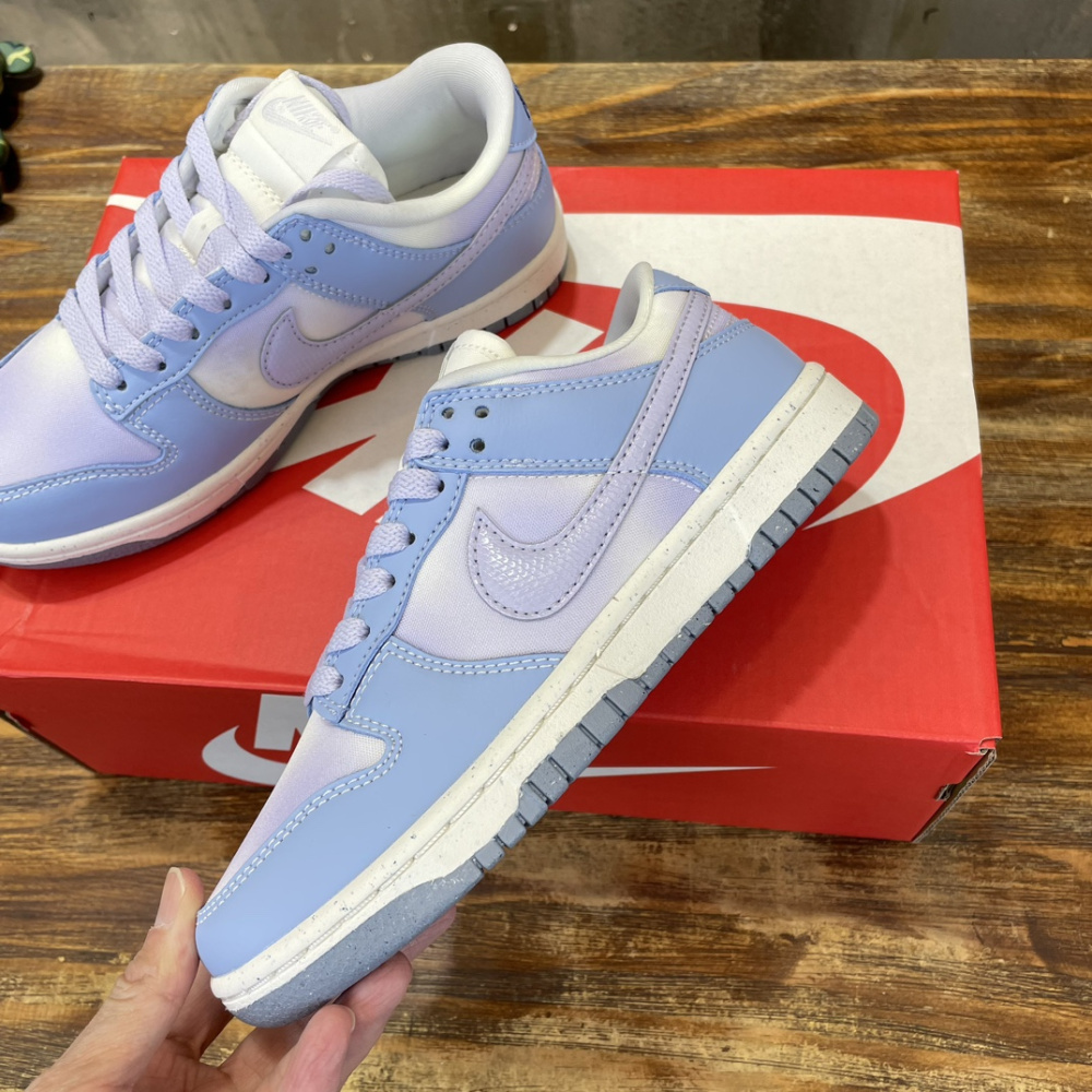 Nike Dunk Low White Blue Airbrush