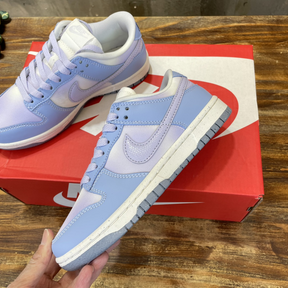 Nike Dunk Low White Blue Airbrush