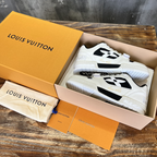 Louis Vuitton Trainer Cream Black
