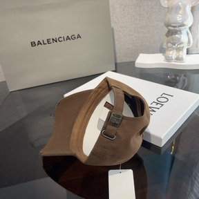 Boné Balenciaga em Tecido Algodão Marrom