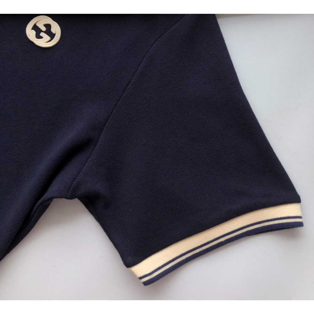 Camisa Gucci Polo de algodão com Bordado gg