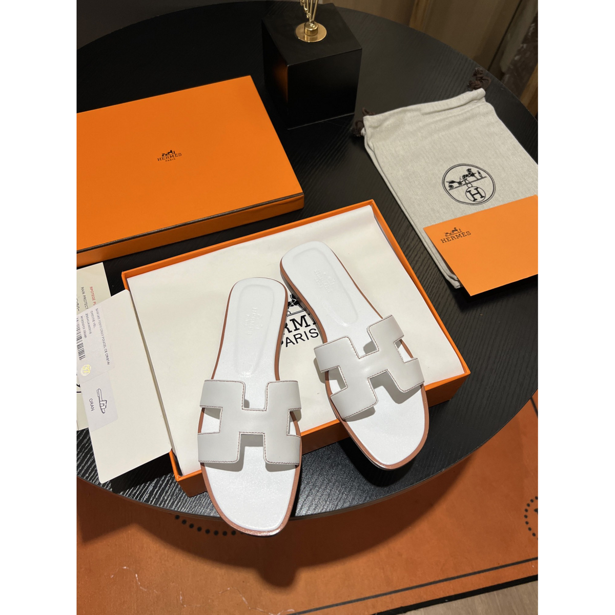 Sandália Hermès Oran White