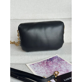 Bolsa Loewe Goya Puffer Couro Napa Brilhante 20x14x9CM (quatro cores)