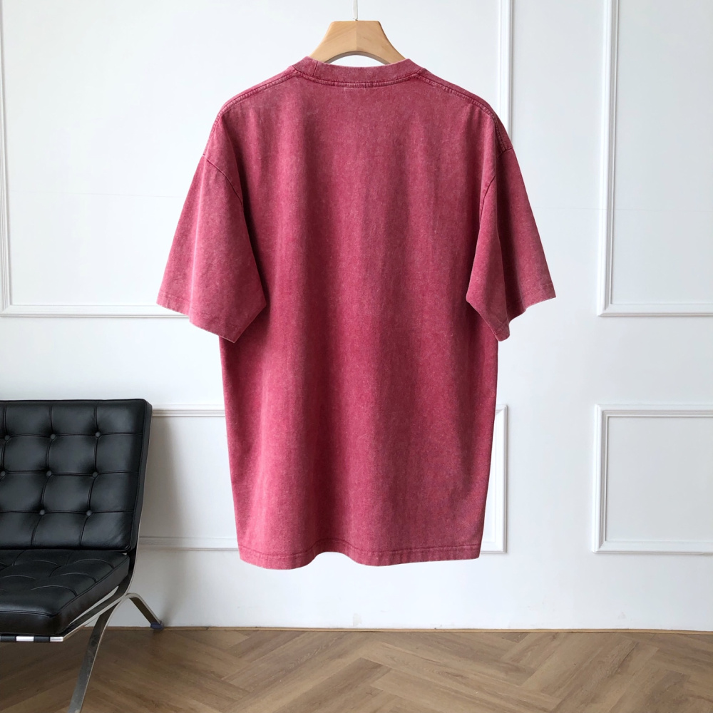 Camiseta Gucci com Placa de Logo Bordô