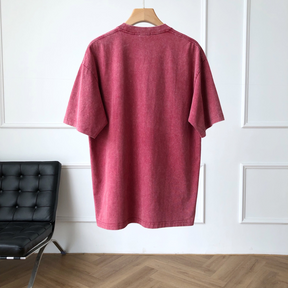 Camiseta Gucci com Placa de Logo Bordô