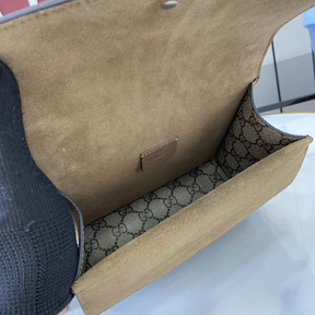 Bolsa Gucci Dionysus GG Estampa Marrom 20x16x5cm