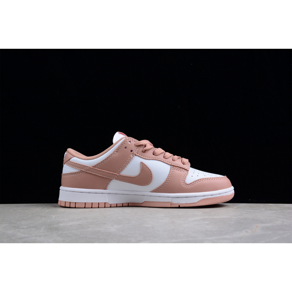 SB DUNK LOW WHITE/ROSE WHISPER