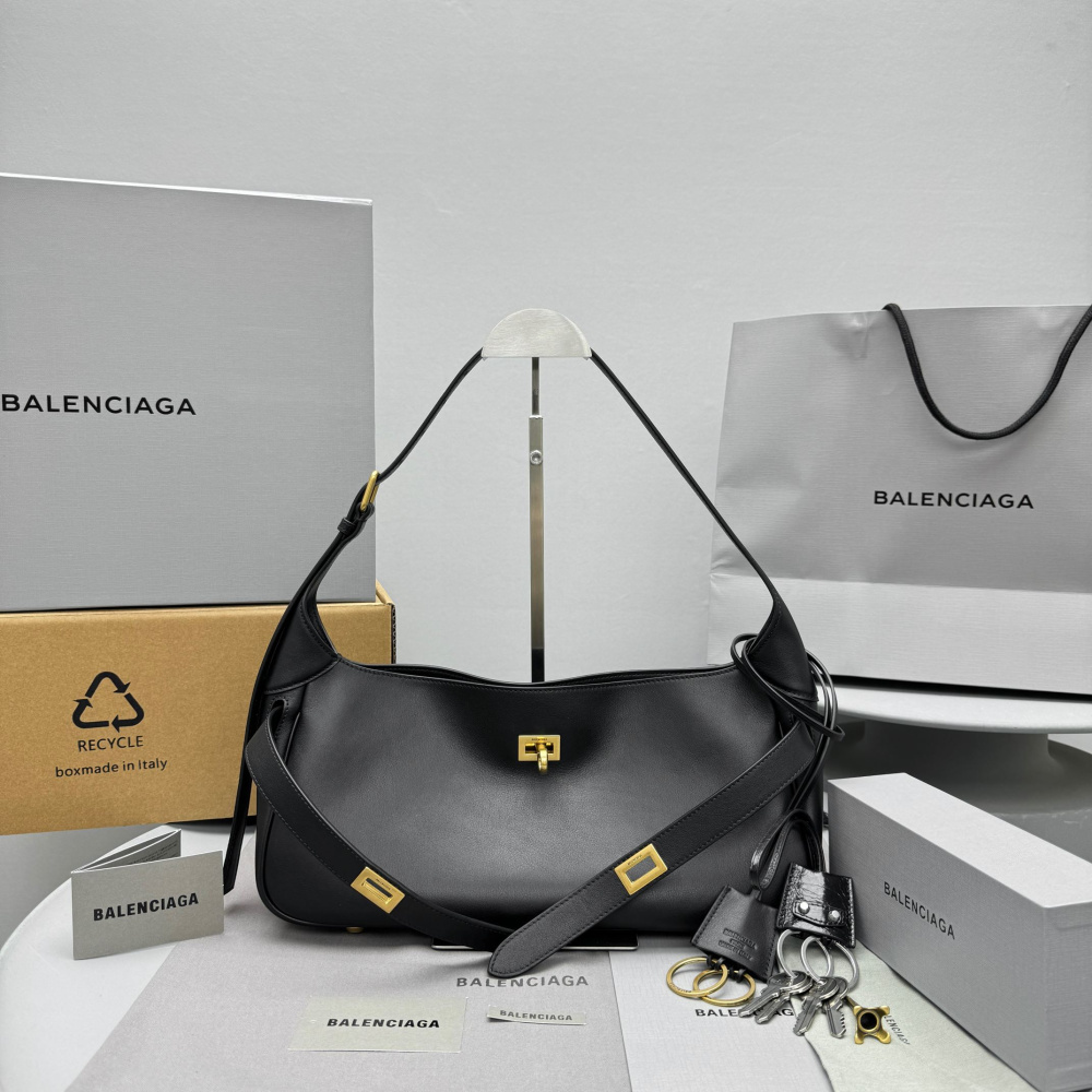 Bolsa Balenciaga de Ombro Bel Air em Soya 35x17x10cm (2 cores)