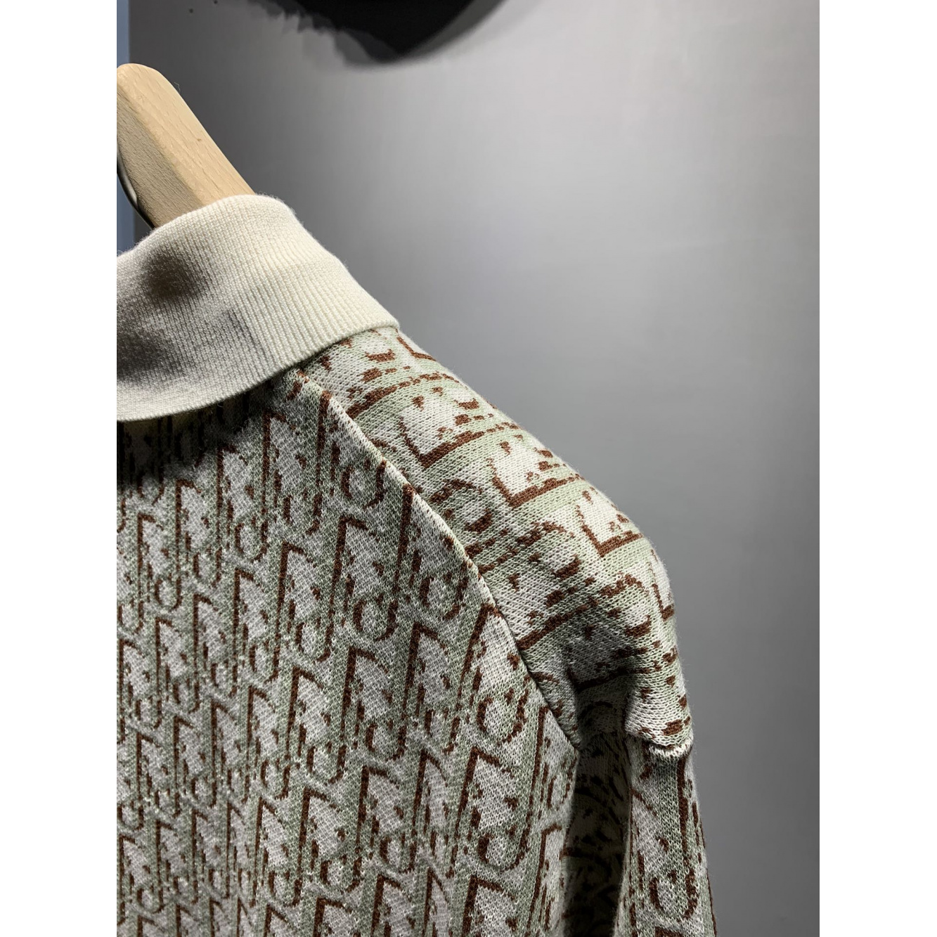 Camisa Polo de Algodão Oblique Bege