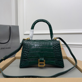 Bolsa Balenciaga Hourglass Média em Couro Croco 23x10x24cm (6 cores)