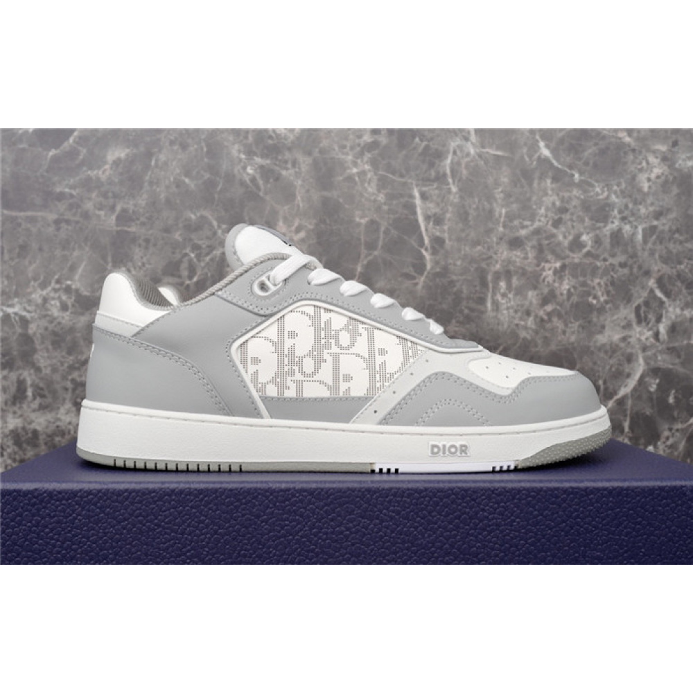 DIOR B27 LOW-TOP GRAY CALFSKIN