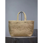 Bolsa Saint Laurent YSL Tote em Ráfia 41x50×43×17cm