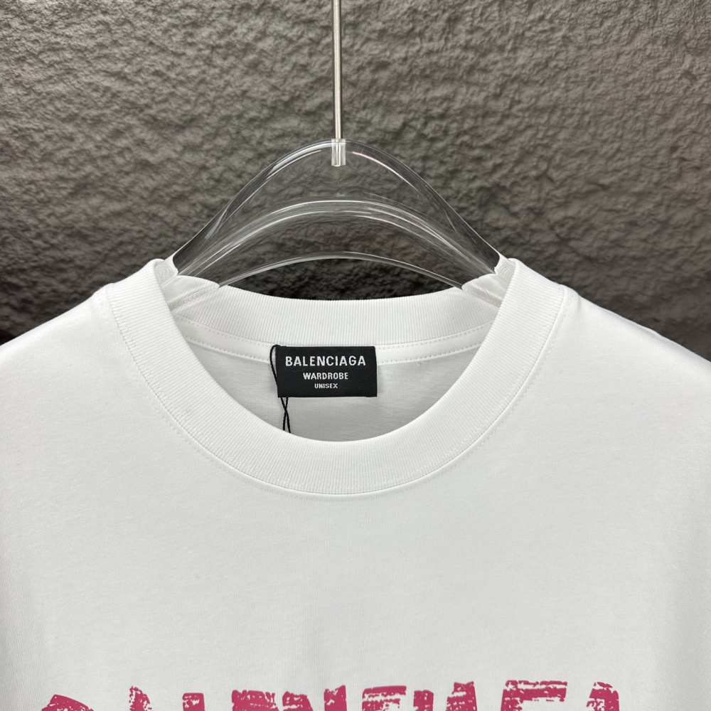 Camiseta de Algodão Balenciaga Branca