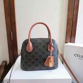 Bolsa Celine Honorine Teen em Triomphe Canvas 22×17.5×9.5cm