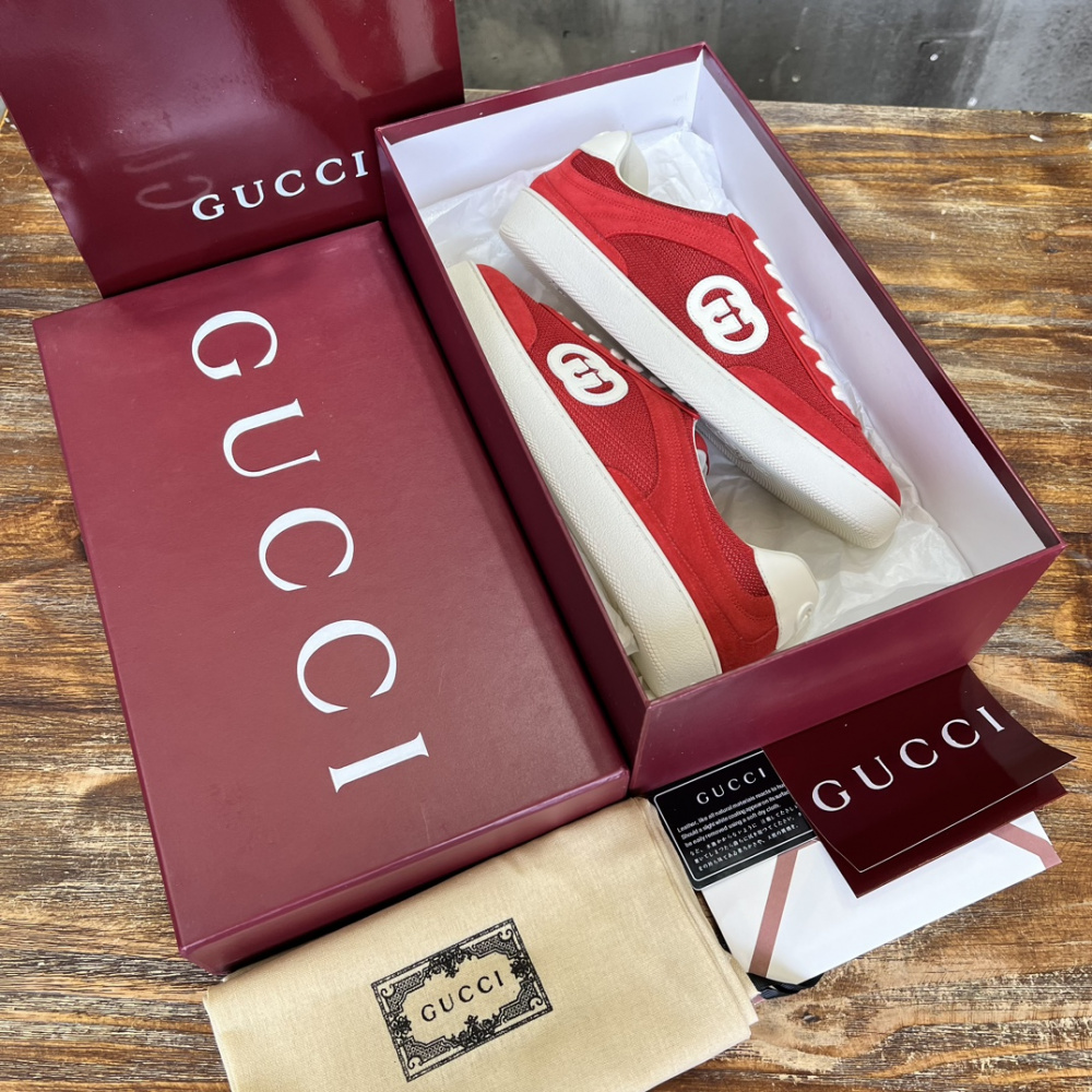 Gucci Interlocking G Sneaker Vermelho