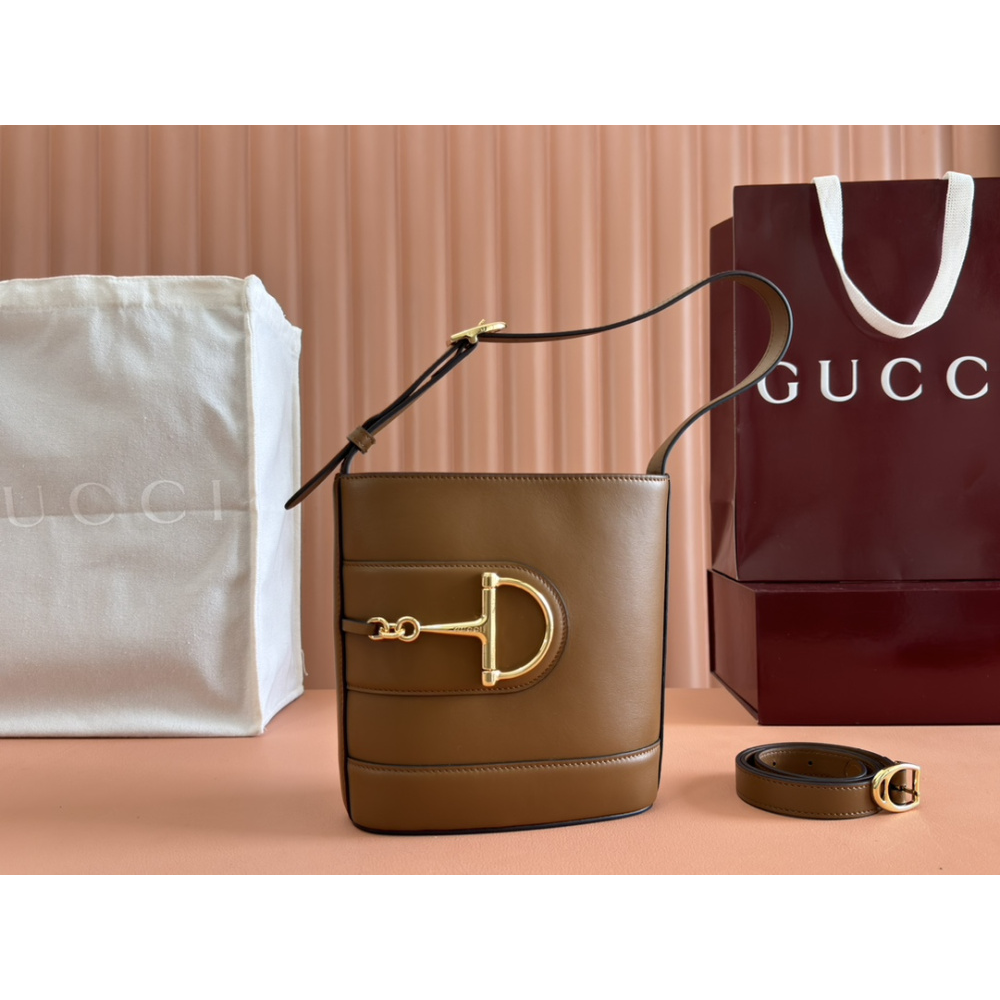Bolsa Gucci 73 Mini Bucket Bag Caramelo NEW 2025 18.5x20x8.5cm