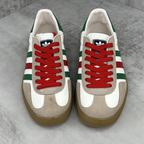 Tênis Gucci x Adidas Gazelle Verde/Vermelho/Branco