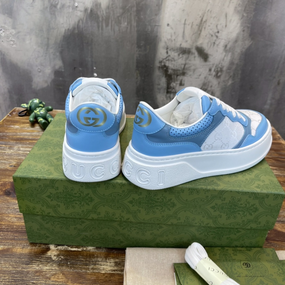 Tênis Gucci GG Supreme Azul/Branco