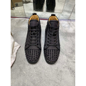 C. Louboutin Tênis Cano Alto