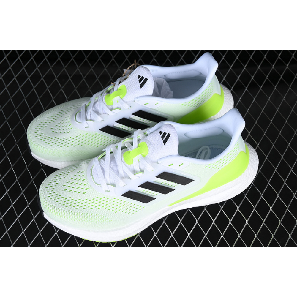 ADIDAS PUREBOOST 23 WHITE/BLACK/GREEN