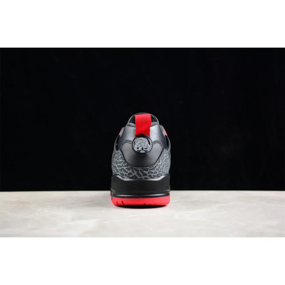AIR JORDAN SPIZIKE LOW CNY YEAR OF THE DRAGON BLACK/GYM RED/COOL GREY/SAIL