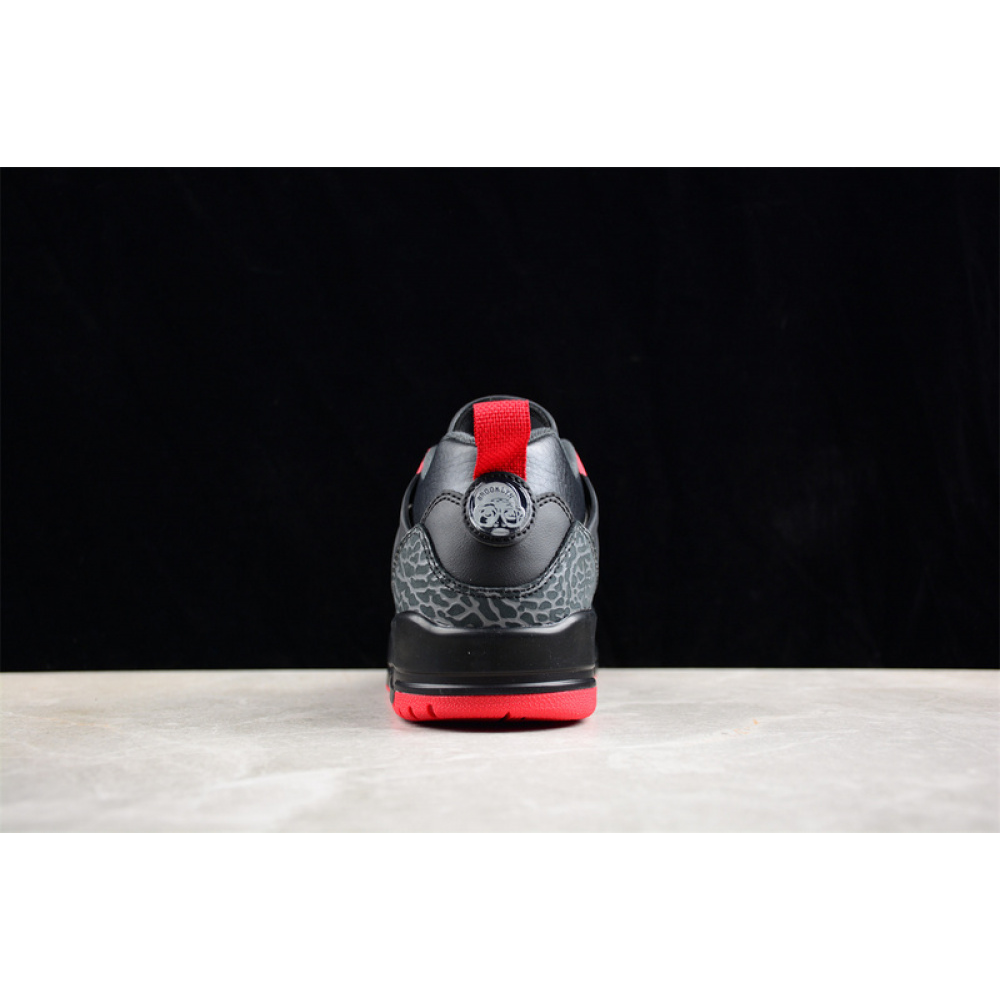 AIR JORDAN SPIZIKE LOW CNY YEAR OF THE DRAGON BLACK/GYM RED/COOL GREY/SAIL