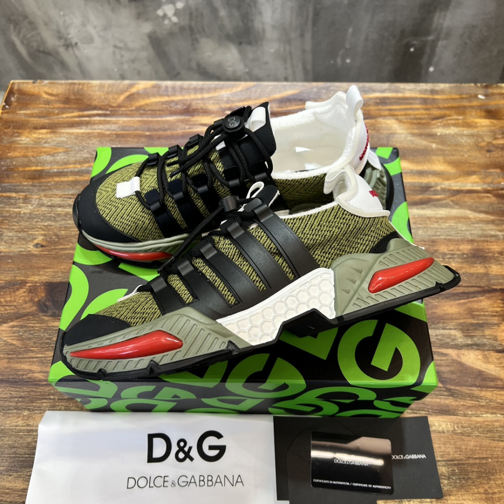 TÊNIS DOLCE & GABBANA AIRMASTER GREEN/BLACK/RED