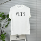 Camisa Valentino de algodão com estampa VLTN Branca