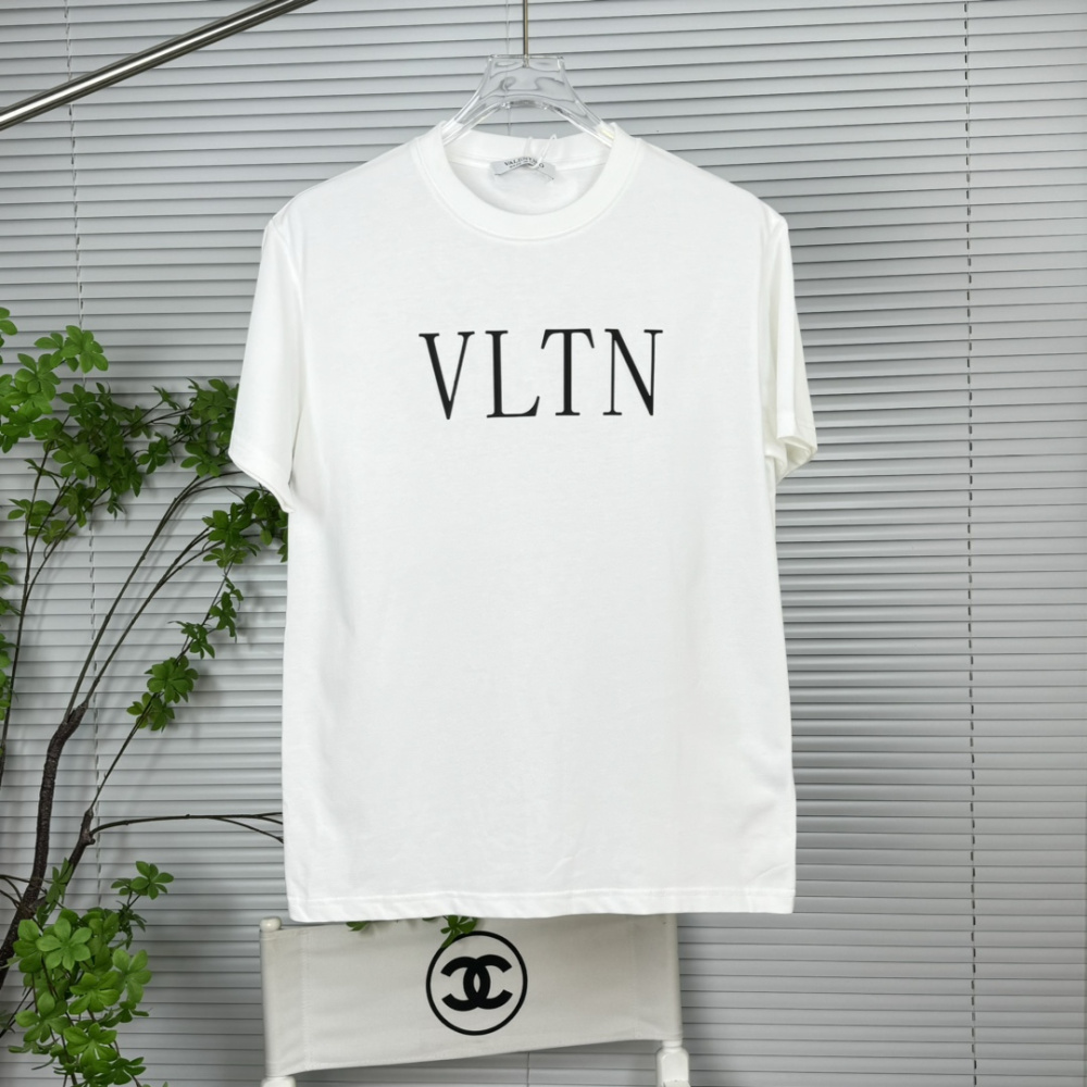Camisa Valentino de algodão com estampa VLTN Branca