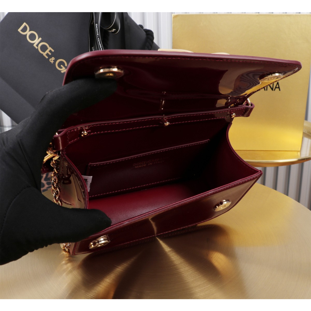 Bolsa Dolce & Gabbana Transversal 11x19x5cm (3 cores) Couro Escovado (Brilhoso)