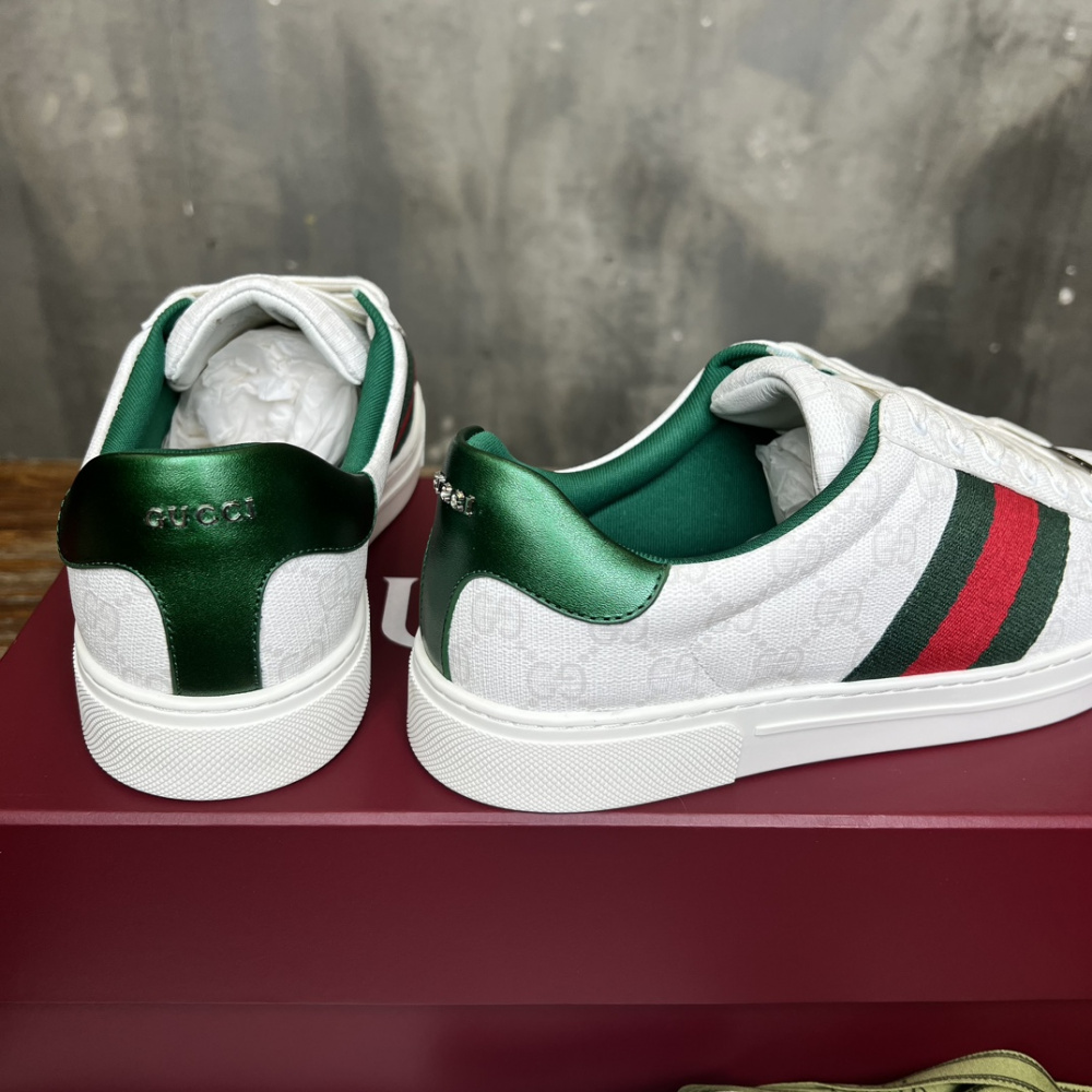 Gucci Sneaker Ace With Web Branco