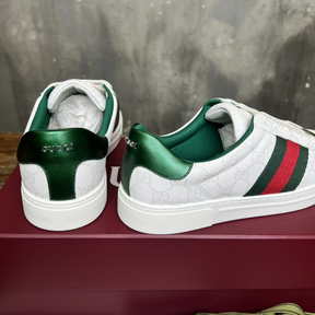 Gucci Sneaker Ace With Web Branco