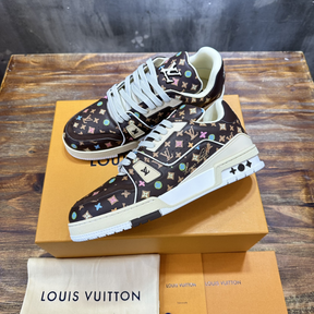 Tênis Louis Vuitton by Tyler the Creator LV Trainer Mocha Multicolor