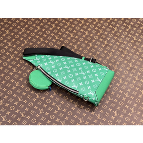 Bolsa Duo Louis Vuitton LV Slingbag Monogram Shadow Verde 20x42x6cm