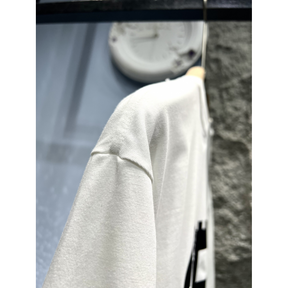 Camiseta de Algodão Balenciaga com estampa de Logo Branca