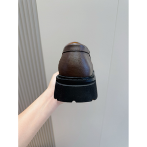 Salvatore Ferragamo Mocassim em Couro Marrom