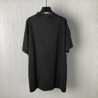 Camiseta de Algodão Balenciaga Oversize Belleville Preta