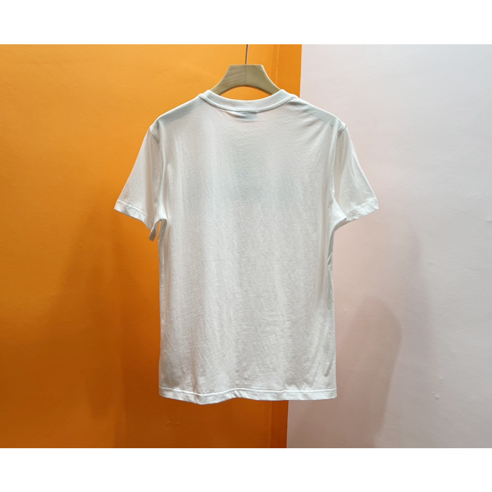 Camiseta Alexander McQueen Com Estampa de Libélula Branca
