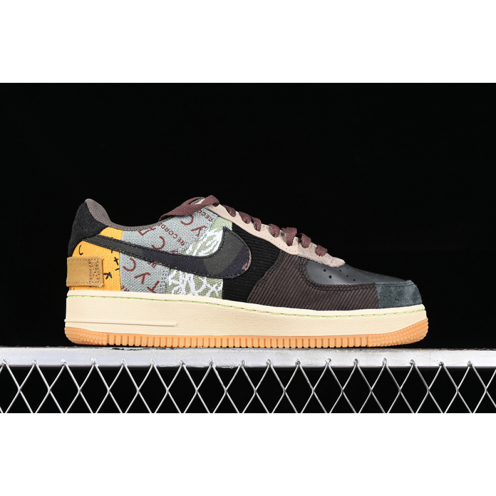 TRAVIS SCOTT AIR FORCE 1 LOW GREY/YELLOW/BLACK/BLUE/PURPLE