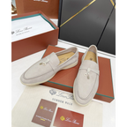 Summer Charms Walk Loro Piana Loafer Camurça Bege