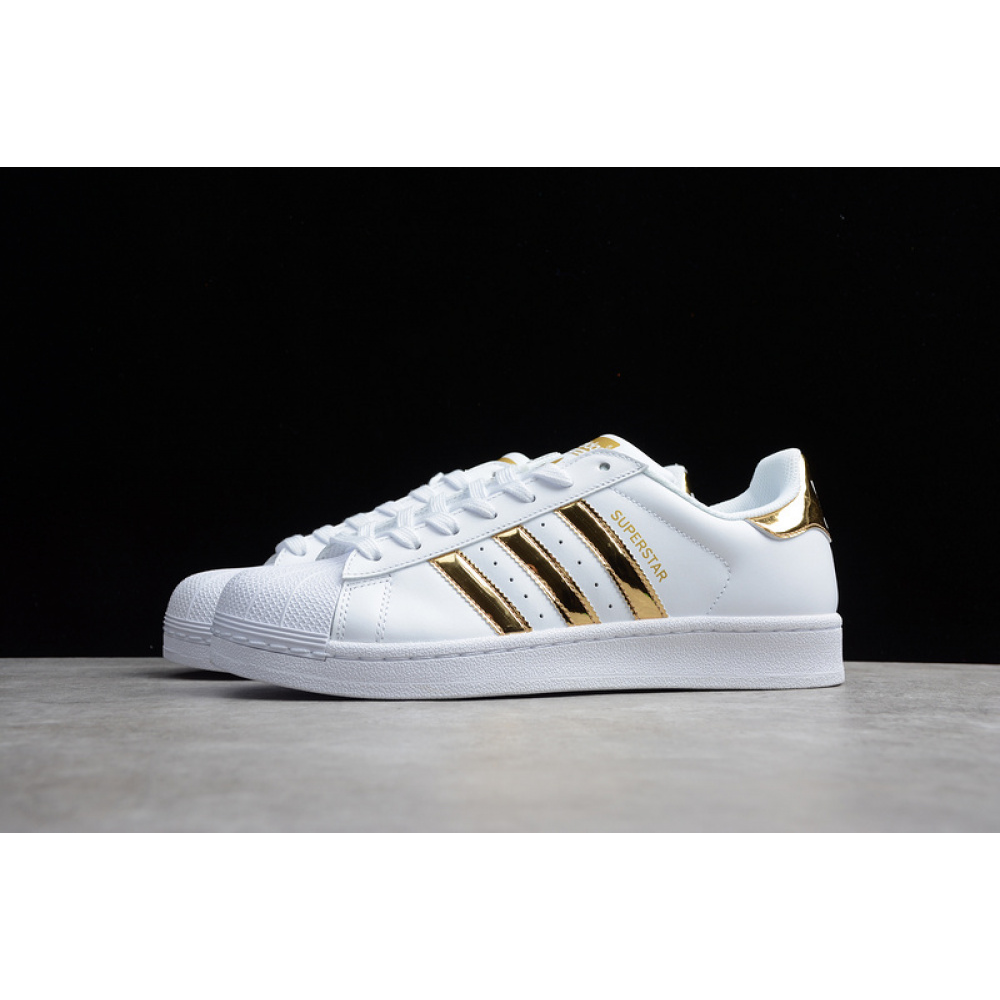 ADIDAS SUPERSTAR SHOES WHITE/METALLIC GOLD