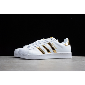 ADIDAS SUPERSTAR SHOES WHITE/METALLIC GOLD