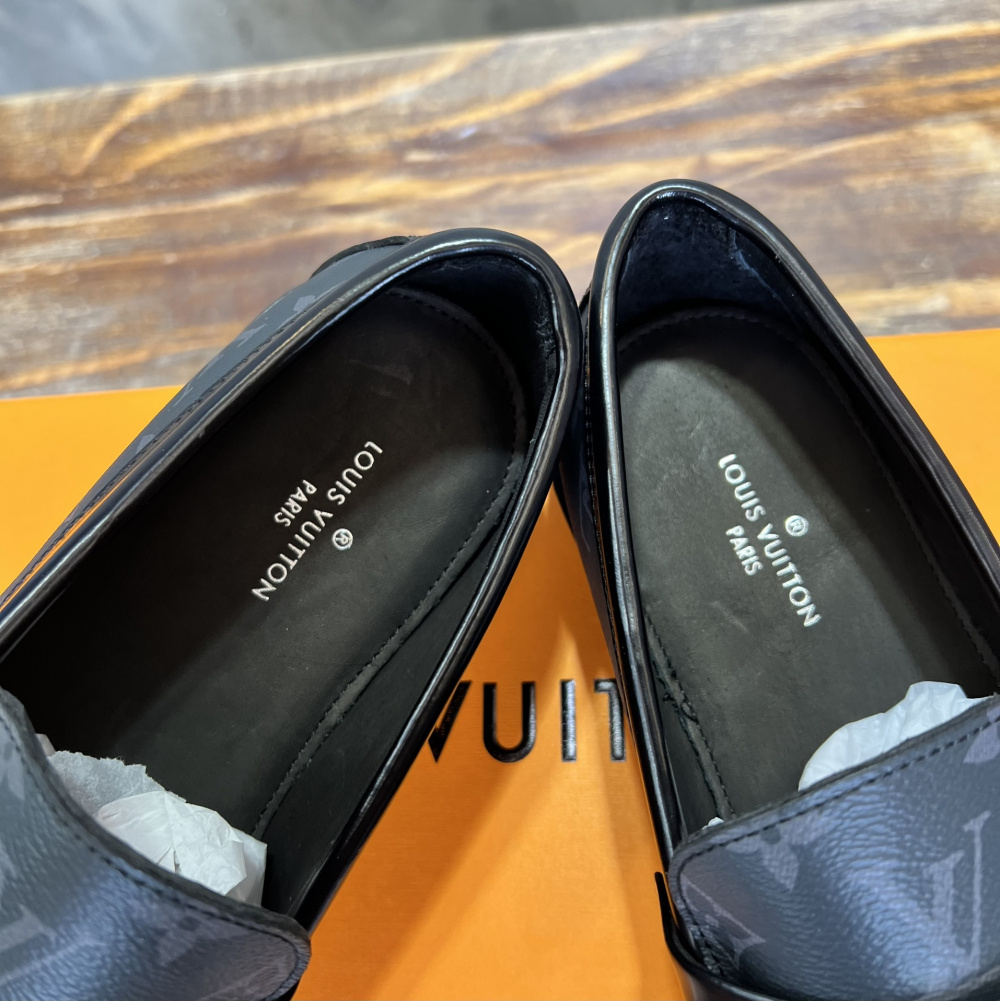 Louis Vuitton Loafer Major Couro Canvas Monogram Graphite