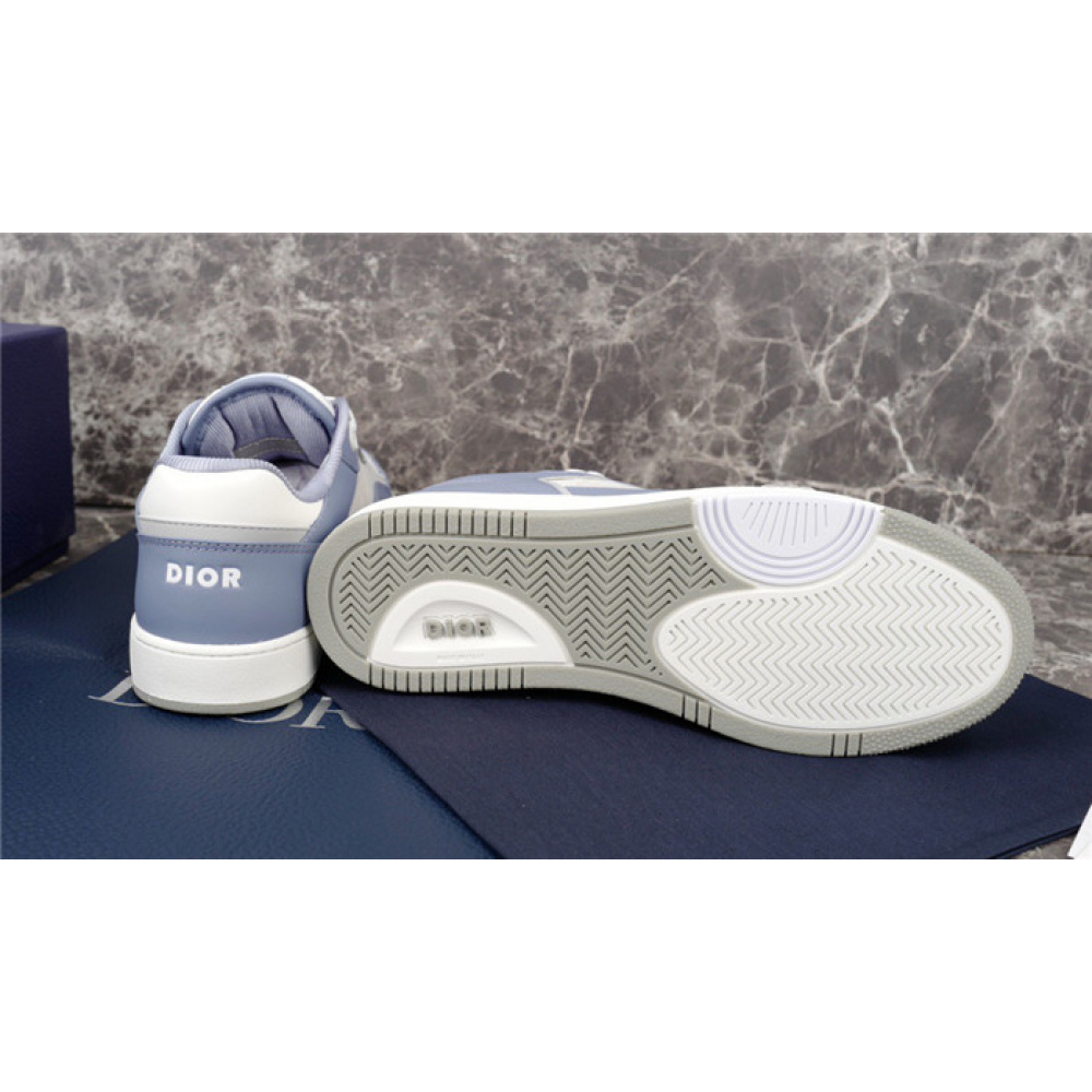 DIOR B27 LOW-TOP BLUE CALFSKIN