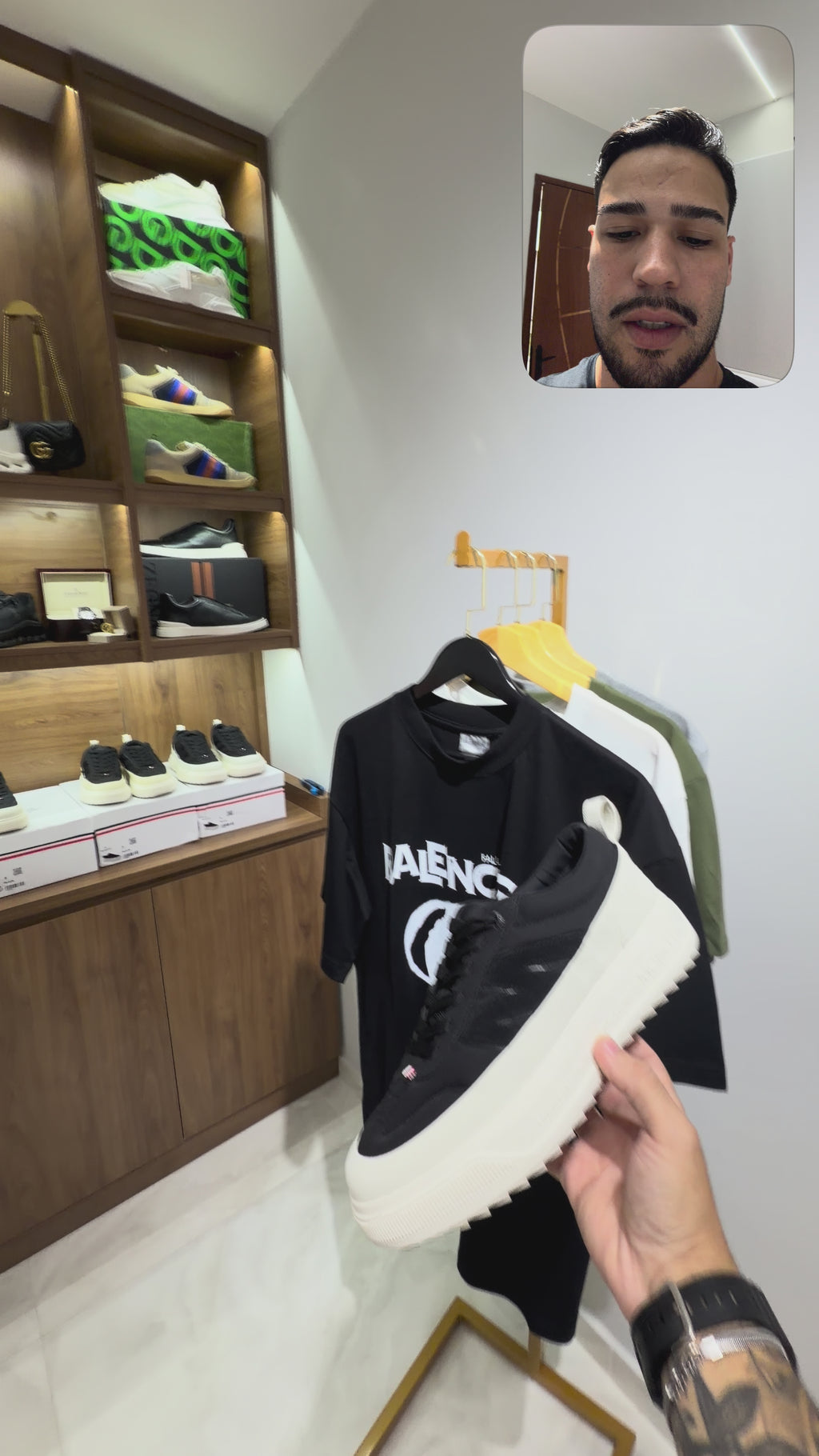 Tênis Moncler Altive Preto/Branco