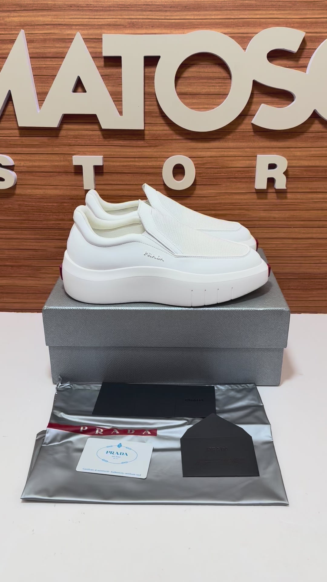 Prada Tênis NoLace Branco